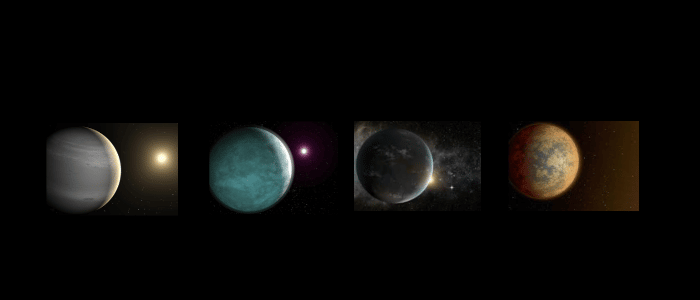 Four types of Exoplanets